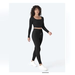 Halara Black 4-Way Stretch Breathable Jogger Pants Women's XS